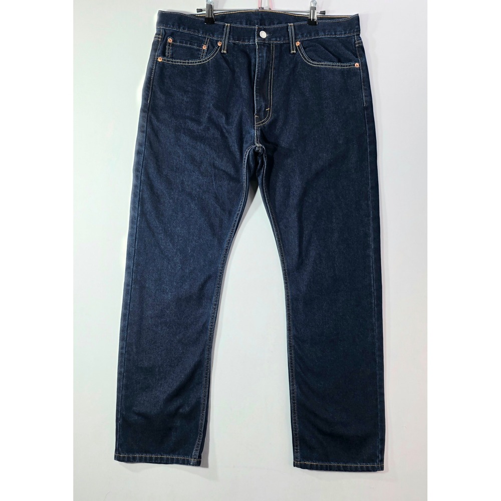 Levis 513 Slim Straight Jeans Mens TAG 36x30 Dark Wash Blue Denim (Fits 37x29)